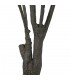 Planta artificial Drácena alta verde con macetero negro decorativo. 3