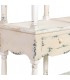 Estantería de madera maciza decapada en beige de estilo romántico. 4