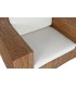 Butaca XL de fibra de teca natural y textil blanco estilo boho. 5