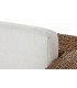 Butaca XL de fibra de teca natural y textil blanco estilo boho. 4