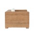 Butaca XL de fibra de teca natural y textil blanco estilo boho. 2