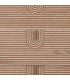Cómoda XL de madera de pino tallada natural de estilo art decó. 5
