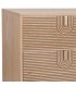 Cómoda XL de madera de pino tallada natural de estilo art decó. 3