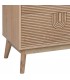 Cómoda XL de madera de pino tallada natural de estilo art decó. 6