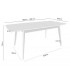 Mesa extensible de madera y chapa de roble natural contemporánea. 6