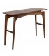 Consola de madera maciza de mango en nogal estilo contemporáneo. 1