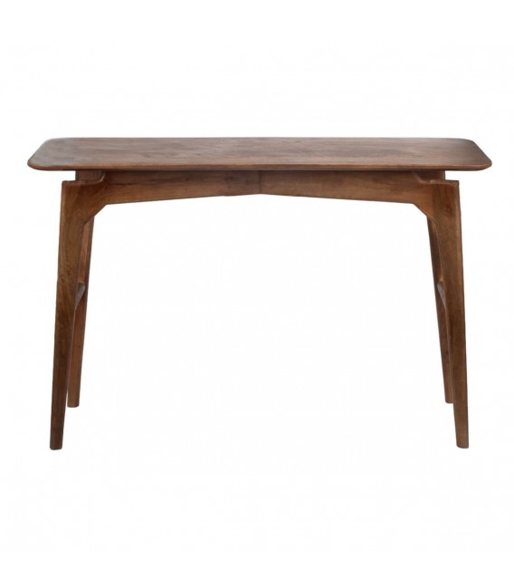 Consola de madera maciza de mango en nogal estilo contemporáneo. 2