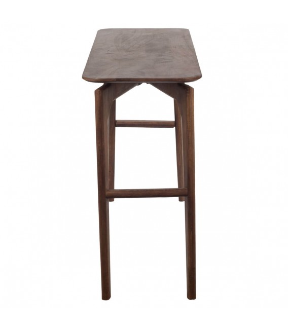 Consola de madera maciza de mango en nogal estilo contemporáneo. 3