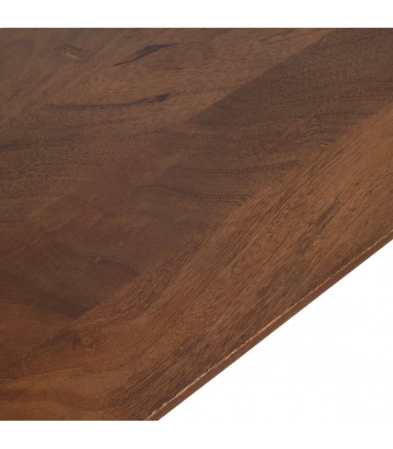 Consola de madera maciza de mango en nogal estilo contemporáneo. 4