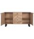 Aparador de madera maciza de acacia natural de estilo industrial. 2