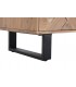 Aparador de madera maciza de acacia natural de estilo industrial. 7
