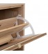 Mueble zapatero de pino tallado natural de estilo art decó. 5