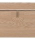 Mueble zapatero de pino tallado natural de estilo art decó. 6