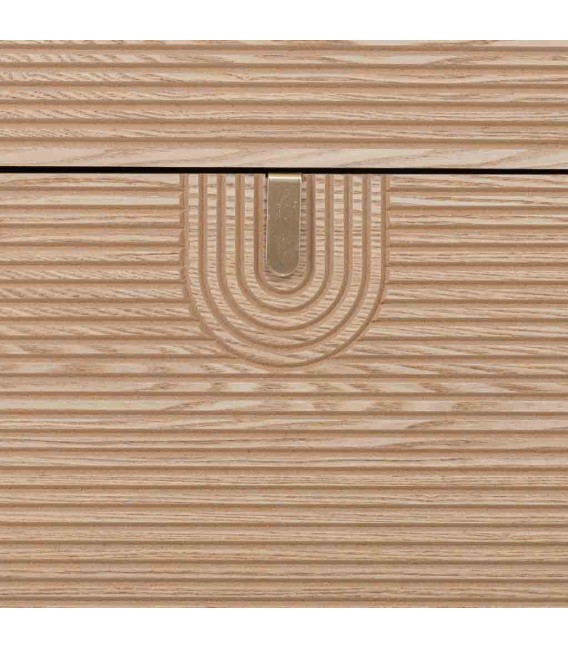 Mueble zapatero de pino tallado natural de estilo art decó. 6