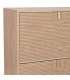 Mueble zapatero de pino tallado natural de estilo art decó. 3