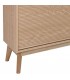 Mueble zapatero de pino tallado natural de estilo art decó. 7