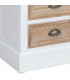 MESITA DE NOCHE 45 X 35 X 60 MIRLO COMBI MADERA BLANCA Y NATURAL PATINADA