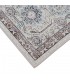 Alfombra rectangular multicolor de pelo corto con diseño étnico 1