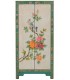 Armario bajo 2 puertas madera decorada a mano multicolor oriental 1