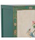 Armario bajo 2 puertas madera decorada a mano multicolor oriental 4