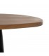 Mesa comedor ovalada madera mango natural con patas metal negro 2