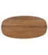 Mesa comedor ovalada madera mango natural con patas metal negro 1