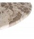 Mesa comedor redonda mármol beige y madera mango color nogal 2