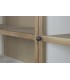 Vitrina XXL roble natural y blanca con escalera estilo colonial 6