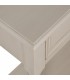 CONSOLA DE ENTRADA 110 X 28 X 75 LENARD MADERA COLOR BEIGE METAL DORADO