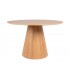 Mesa de comedor redonda 120 Ø madera natural estilo nórdico