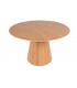 Mesa de comedor redonda 120 Ø madera natural estilo nórdico 1