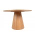 Mesa de comedor redonda 120 Ø madera natural estilo nórdico 2