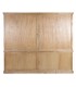Vitrina XXL de madera de mango con celosía natural estilo colonial 2