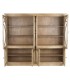 Vitrina XXL de madera de mango con celosía natural estilo colonial 3