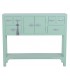 Consola de entrada verde menta estilo oriental con almacenaje 1