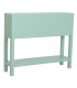 Consola de entrada verde menta estilo oriental con almacenaje 2