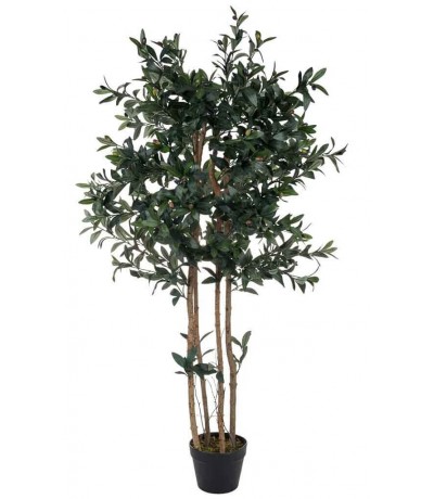 Planta artificial olivo verde estilo mediterráneo decorativo