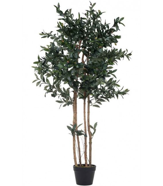 Planta artificial olivo verde estilo mediterráneo decorativo 1
