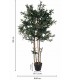 Planta artificial olivo verde estilo mediterráneo decorativo 2