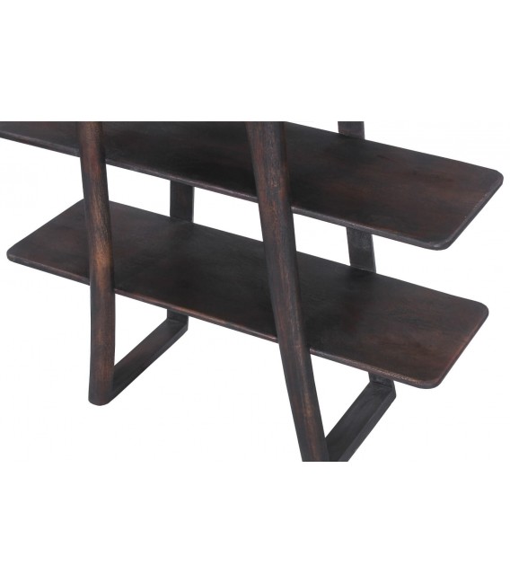 Estantería original madera maciza mango nogal estilo contemporáneo 3