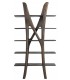 Estantería original madera maciza mango nogal estilo contemporáneo 1