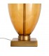 Lámpara sobremesa cristal ámbar oro viejo estilo clásico 3