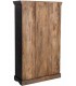 Vitrina XL madera negra decapada estilo clásico vintage 3