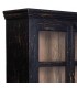 Vitrina XL madera negra decapada estilo clásico vintage 4