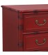 Cómoda XXL bambú rojo patinado tiradores dorados estilo oriental 4