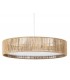 Lámpara techo 3 luces cuerda natural trenzada estilo contemporáneo
