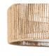 Lámpara techo 3 luces cuerda natural trenzada estilo contemporáneo 3