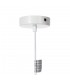 Lámpara techo 3 luces cuerda natural trenzada estilo contemporáneo 4