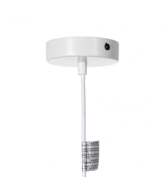 Lámpara techo 3 luces cuerda natural trenzada estilo contemporáneo 4