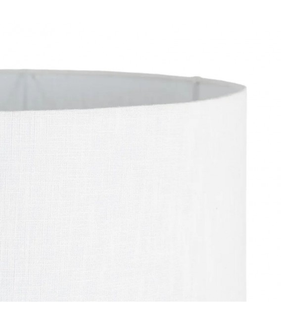 Lámpara alta de cristal verde oliva con pantalla blanca contemporánea 1